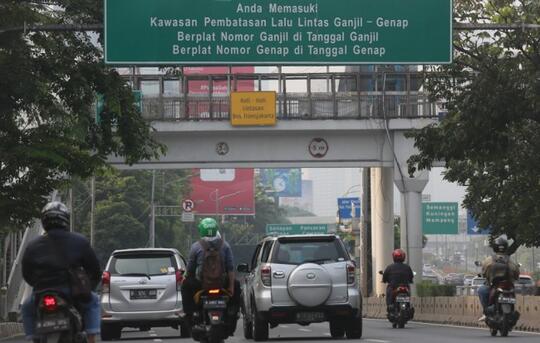 12.173 Kendaraan Ditilang di Kawasan Asian Games