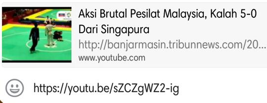 Aksi Brutal Pesilat Malaysia Setelah Dikalahkan Atlet Pencak Silat Singapura di Asian