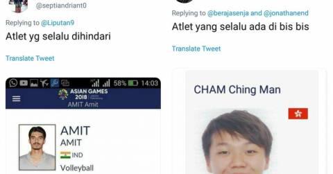 Nama-nama Nyeleneh Atlet di Asian Games 2018, Ngocok Perut Ane BRO !