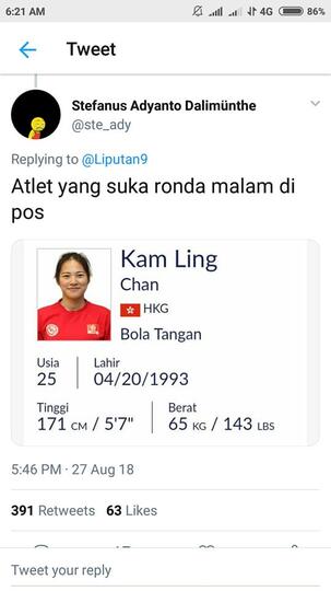 Nama-nama Nyeleneh Atlet di Asian Games 2018, Ngocok Perut Ane BRO !