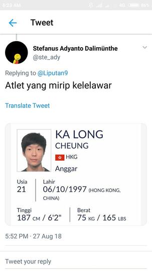 Nama-nama Nyeleneh Atlet di Asian Games 2018, Ngocok Perut Ane BRO !