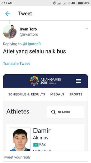 Viral !! Lucu Lucuan Nama Atlet Asian Games 🤣🤣🤣