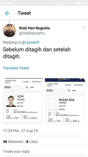 Viral !! Lucu Lucuan Nama Atlet Asian Games 🤣🤣🤣