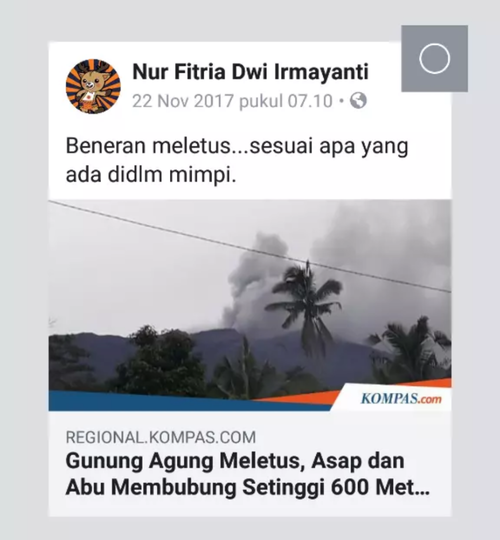 Mimpi jadi kenyataan (Wangsit)