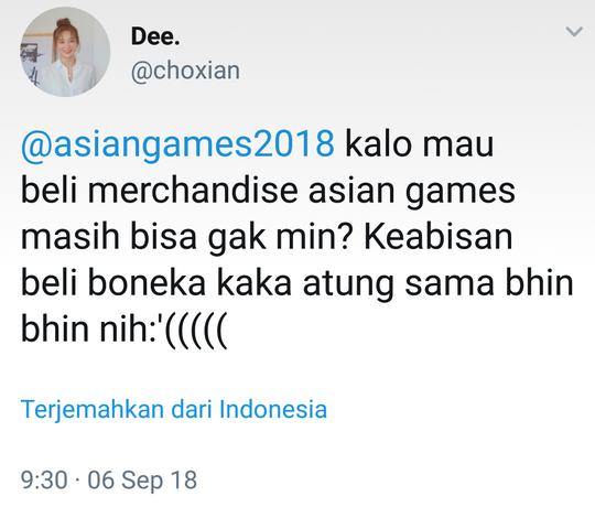 Mengenang souvenir Asian Games yang lucu2