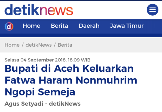 Sarapan Bersama Perempuan, Pria Mesir Ditangkap di Arab Saudi