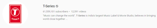 T-Series segera menyalip PewDiePie sebagai penguasa Youtube