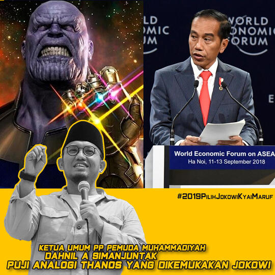 Balasan Dari Ketua Pemuda Muhammadiyah Puji Analogi Thanos Yang Diungkapkan Presiden Jokowi Kaskus