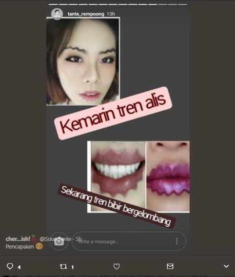 Serba Keriting, Alis dan Bibir Keriting Pernah Jadi Tren Make-up Terabsurd
