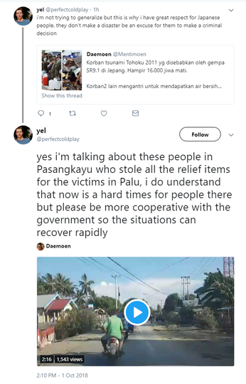 The Reason Why People Respect Japanese Victim Tsunami More Than Palu - Indonesia