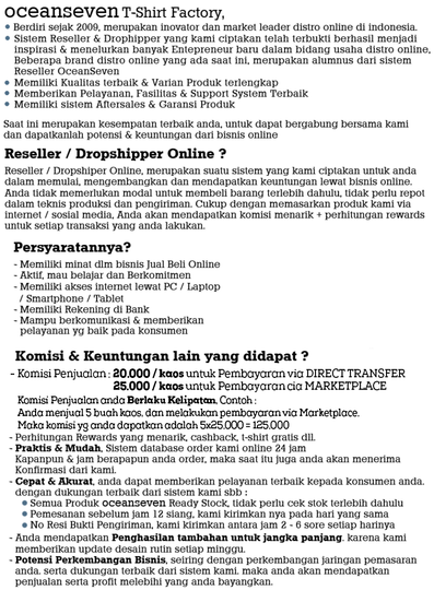 NEW OceanSeven MULTI PLATFORM DROPSHIP - Komisi 25rb, J&T Auto AWB, All Marketplace