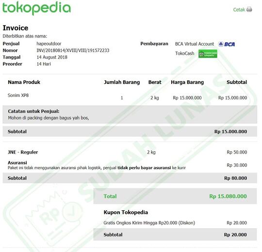 Tokopedia Mengambil Alih Biaya Asuransi Dan Tidak Bertanggungjawab