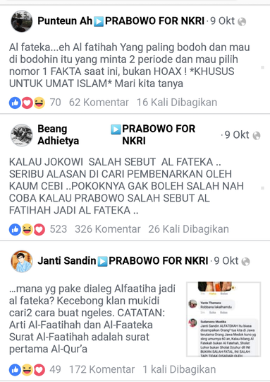 Gara Gara Alfateka Ulama Loyalis Prabowo Bela Jokowi Kaskus
