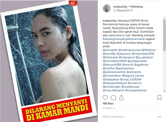 Dilarang Menyanyi di Kamar Mandi, Bulan Depan Tayang di Bioskop