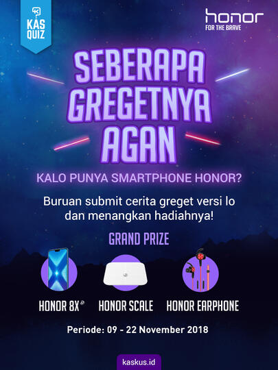 Mau Dapat Handphone Honor 8X Gratis? Masuk Sini Gan, Cari Tau Mekanismenya!