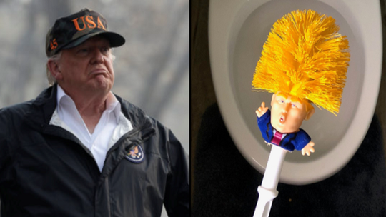 GOKIL! Orang Ini Jualan Sikat WC Donald Trump, Dan LAKU Gan!