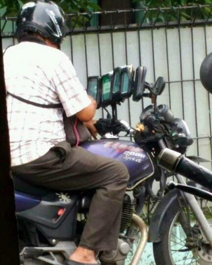 Bikin Ngakak, Modifikasi Motor Ojek Online Ini Anti Mainstream !!!