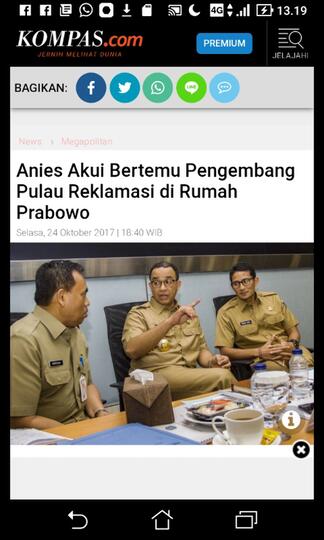 Anies Benarkan Segel Bangunan di Pulau Reklamasi Telah Dicabut