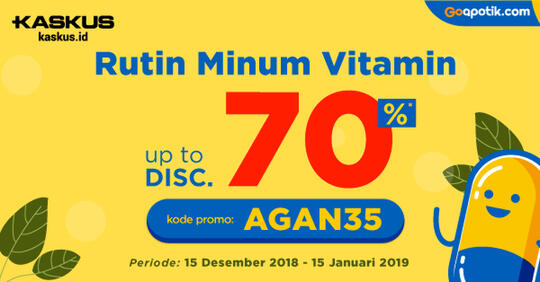 Tetap Sehat dan Hemat Belanja di GoApotik.com Pakai Kode AGAN35