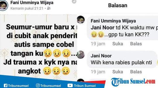 Viral, Wanita ini dan Temannya Tega Hina Anak Autis Karna Dicubit saat di Angkot
