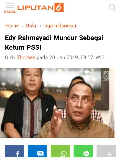 Edy Rahmayadi Mundur Sebagai Ketum PSSI
