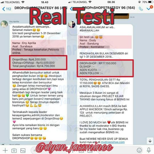Lowongan kerja online "DROPNSHOP"
