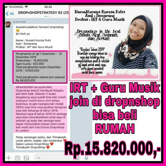 Lowongan kerja online "DROPNSHOP"