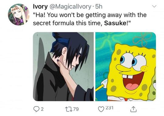 Ada Apa Ini? Netizen Rame-rame Bikin Meme Sasuke 'DICEKIK'