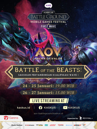 KASKUS Battleground Season 4: Kompetisi AOV yang Berhadiah 240 Juta Rupiah!