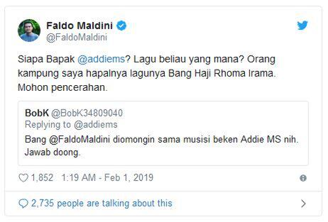 Saling Balas Cuitan Faldo Vs Addie Ms Gara Gara Editan Poster