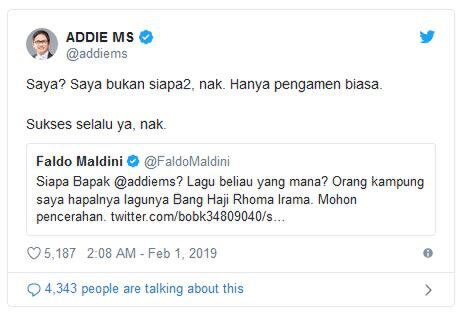 Saling Balas Cuitan Faldo vs Addie MS Gara-gara 'Editan Poster Mobil'