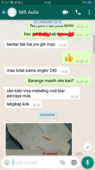 Pertama kali kena tipu belanja online