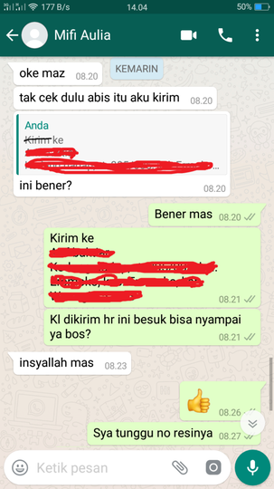 Pertama kali kena tipu belanja online