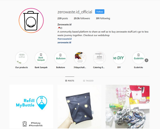 Belajar Soal Sustainable Living Bisa Kamu Mulai dengan Follow Akun-Akun Ini