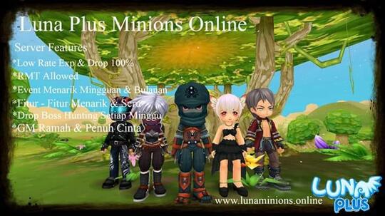 LUNA ONLINE PLUS MINIONS ONLINE CBT 9 FEBRUARI 2019