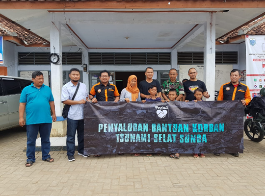 Penyerahan Donasi KASKUS Peduli Tsunami Selat Sunda