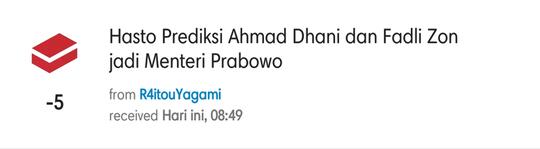 Hasto Prediksi Ahmad Dhani dan Fadli Zon jadi Menteri Prabowo