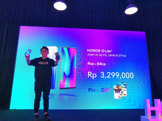 Honor 10 Lite Meluncur di Indonesia, Ponsel Kelas Menengah Rasa Flagship