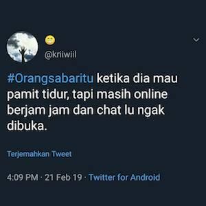 KOCAK!! 5 Pengertian Orang Sabar Itu Menurut Netizen Indonesia, Nomor 3 Bikin Miris