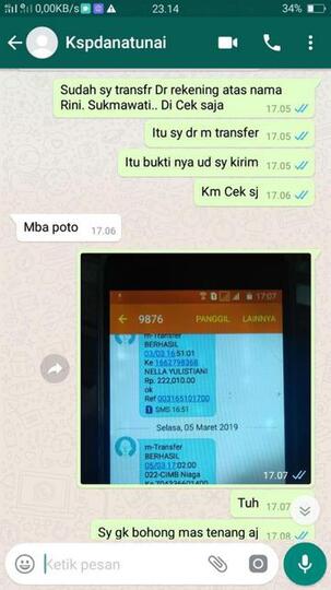 Penipuan Pinjaman Online KSP Dana Tunai