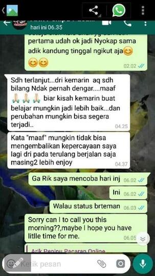 Modus Pelaku Penipuan Pacaran onlinr