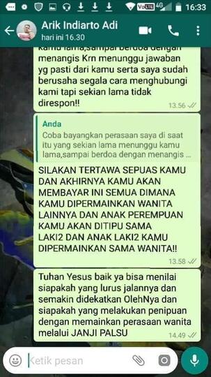 Modus Pelaku Penipuan Pacaran onlinr