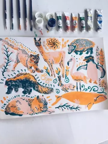 Beberapa Seniman Lokal yang Jago Pakai Media Gouache, Karyanya Wajib Diintip!