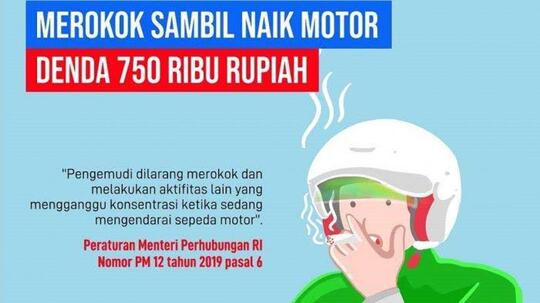 Larangan Merokok Saat Berkendara