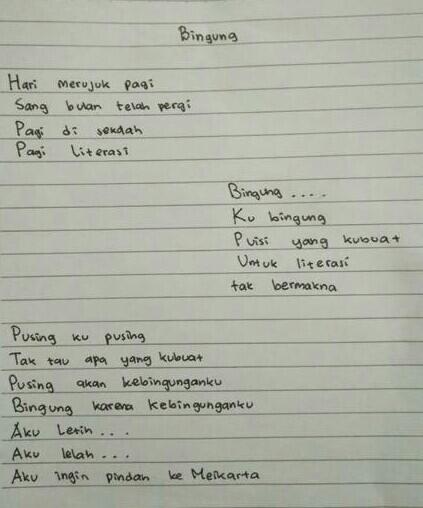 Puisi Absurd Karya Anak-anak yang Bikin Ketawa Cekikikan 😄😄😄