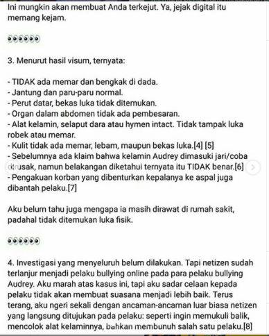 Apakah #JusticeForAudrey Hanyalah Hoax Belaka ?