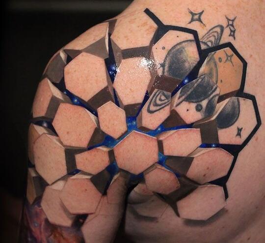 Keren, Tatto 3D Ini Super Realistis