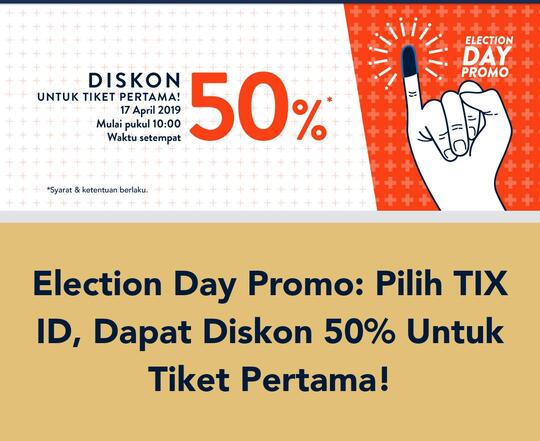 Cek Beragam Diskon dan Promo Pemilu Gila-gilaan di Kamus Promo Pemilu 2019!