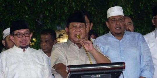 Kala Prabowo Deklarasikan Kemenangan 4 Kali