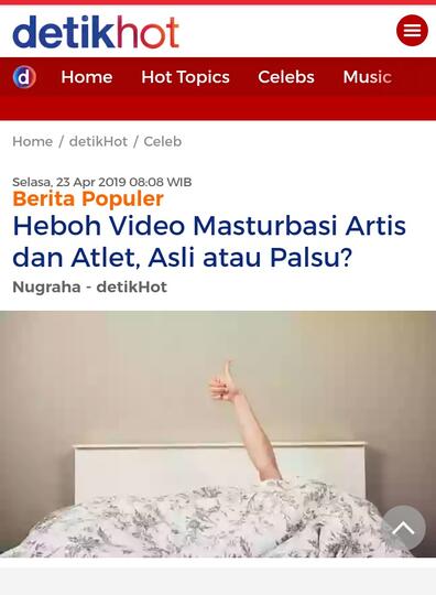 Heboh Video Masturbasi Artis dan Atlet, Asli atau Palsu?